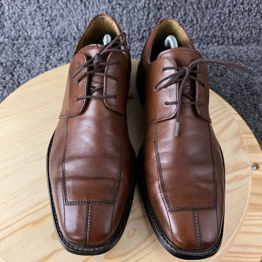 Florsheim Split Toe Derby Mens 11 Brown Leather Dress Shoes Lace Up Oxford